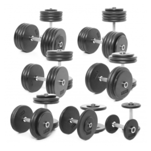 Body Power 2.5-45Kg Pro-style Dumbbells Weight Set D (18 Pairs)